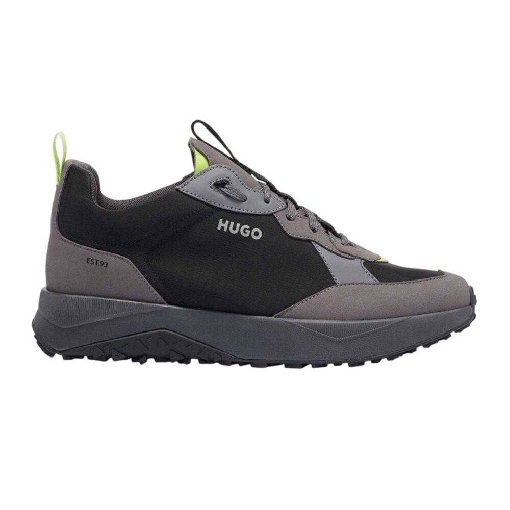 Hugo Mens Kane Runn Textile Lace Up Shoes / Black